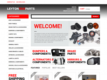 leyton taxi parts website
